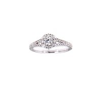 Anello Crivelli Donna Classic in Oro bianco Diamante 0.11 Ct 035-VR26736 0.67 G VS - 035-VR26736 0.67 G VS